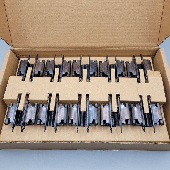 Cabinet Inset Hinges Oil Rubbed Bronze 3/8" Inset Set of 10 Pairs - Picture 1 of 5